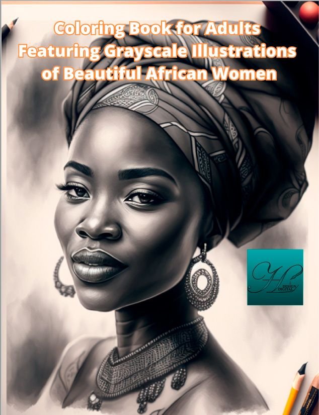 Beautiful African Queens Adult Coloring Book PORTADA2 Diseñador web freelance y Marketing Digital